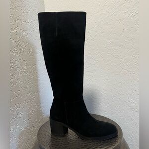 Black suede boots, Alberto Fermani, sz 10
